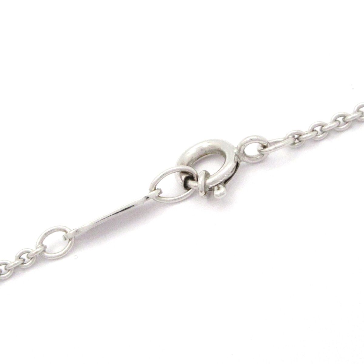 Tiffany & Co Necklace Circle 18k White Gold Diamond Total 0.10 Carat — view 4