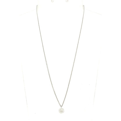 Tiffany & Co Necklace Circle 18k White Gold Diamond Total 0.10 Carat — view 2