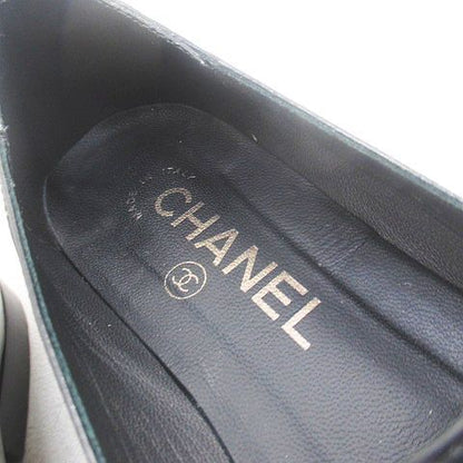 Chanel Opera Shoes CC Logo 35c Black Leather — view 6