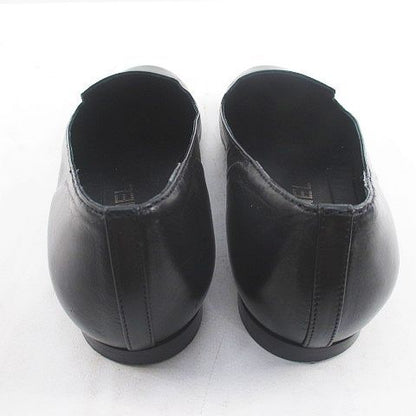 Chanel Opera Shoes CC Logo 35c Black Leather — view 4