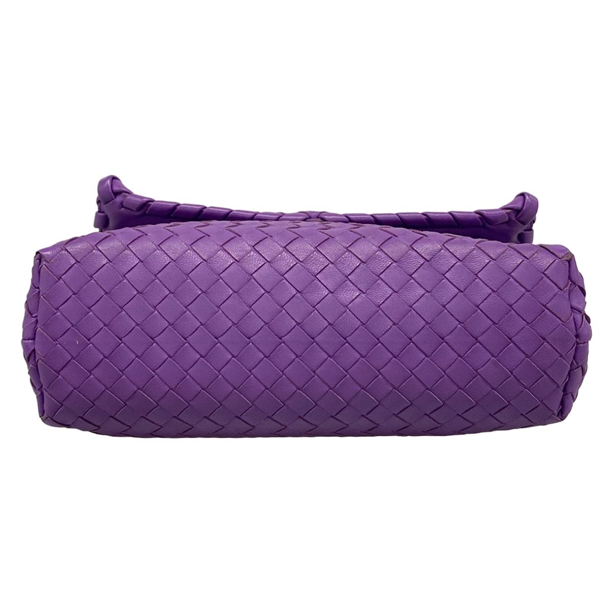 Bottega Veneta Shoulder Bag Olympia Purple Chain Leather — view 5