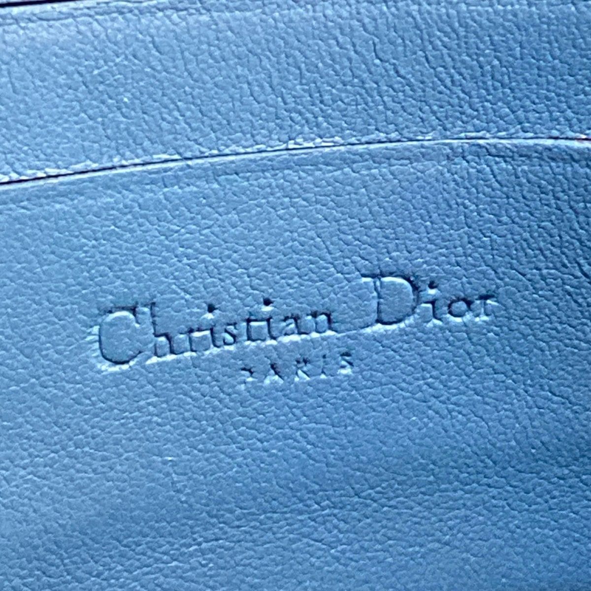 Dior Shoulder Bag New Rock Cannage Stitch Black Blue Chain Leather — view 8