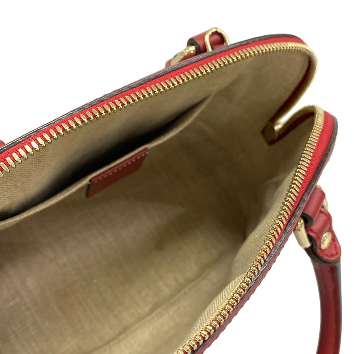 Gucci Handbag Micro Guccissima Red Leather — view 7