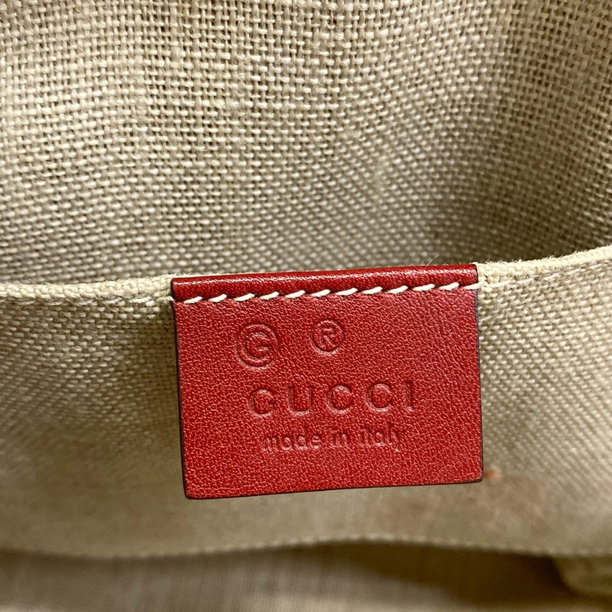 Gucci Handbag Micro Guccissima Red Leather — view 9