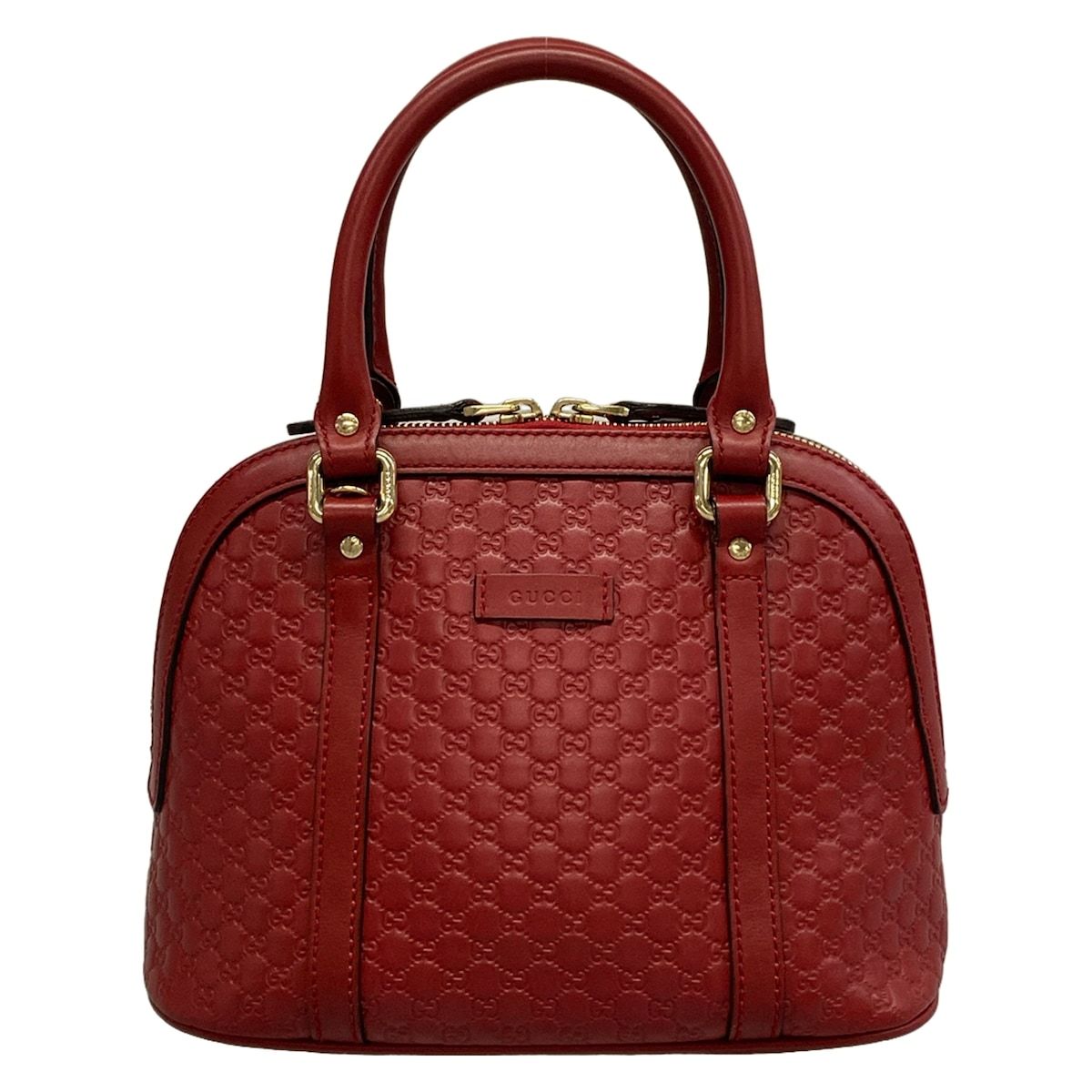 Gucci Handbag Micro Guccissima Red Leather