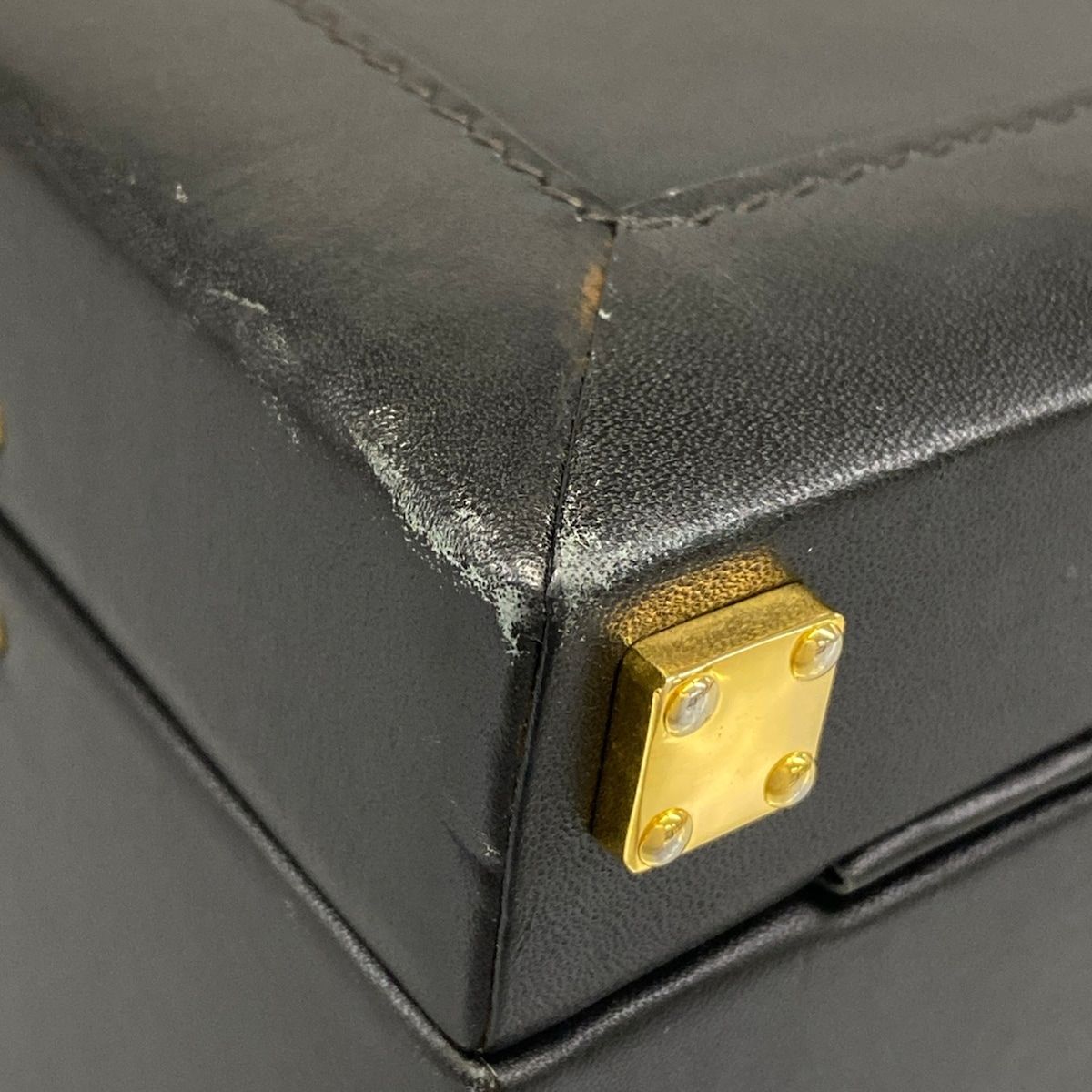 Loewe Attache Case Black Leather Handbag — view 6