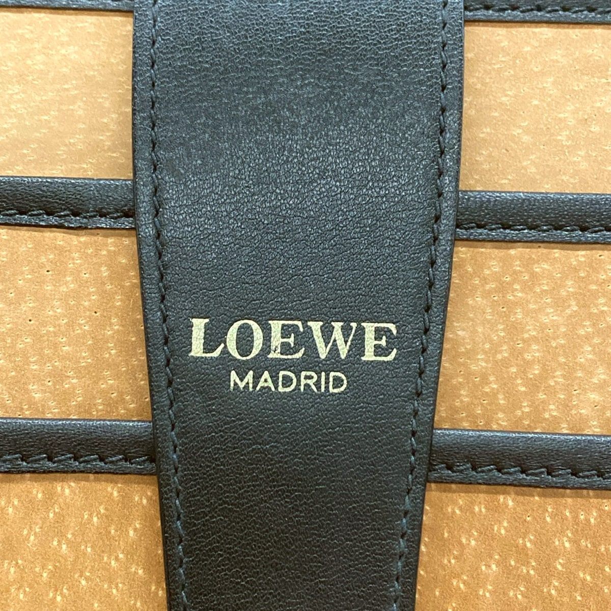 Loewe Attache Case Black Leather Handbag — view 8