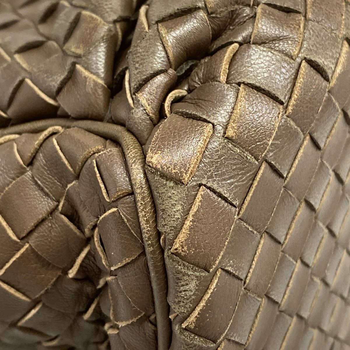 Bottega Veneta Shoulder Bag Intrecciato Dark Brown Removable Strap Leather — view 6