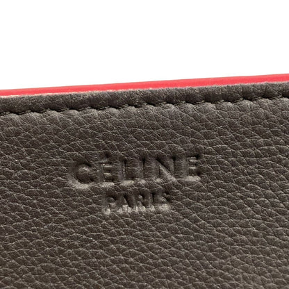 Celine Tote Luggage Small Square Phantom Dark Gray Pink Leather — view 8