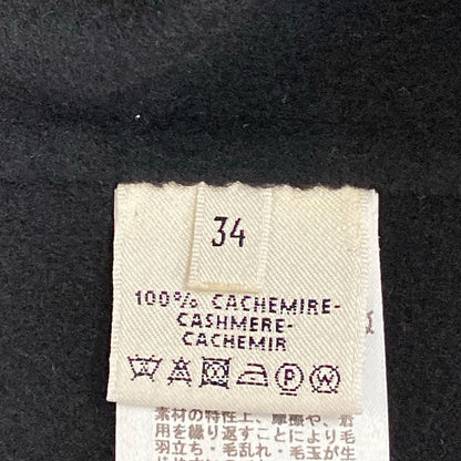 Hermes Coat 34 S Black Long Sleeve Zip Up Autumn Winter Cashmere — view 5