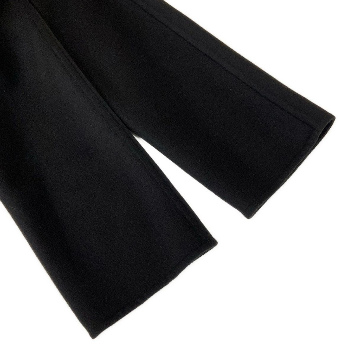 Hermes Coat 34 S Black Long Sleeve Zip Up Autumn Winter Cashmere — view 6