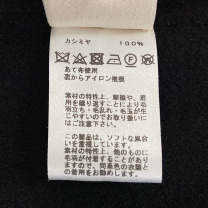 Hermes Coat 34 S Black Long Sleeve Zip Up Autumn Winter Cashmere — view 4