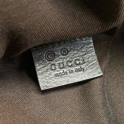Gucci Waist Pouch GG Pattern Dark Brown Beige Leather — view 9