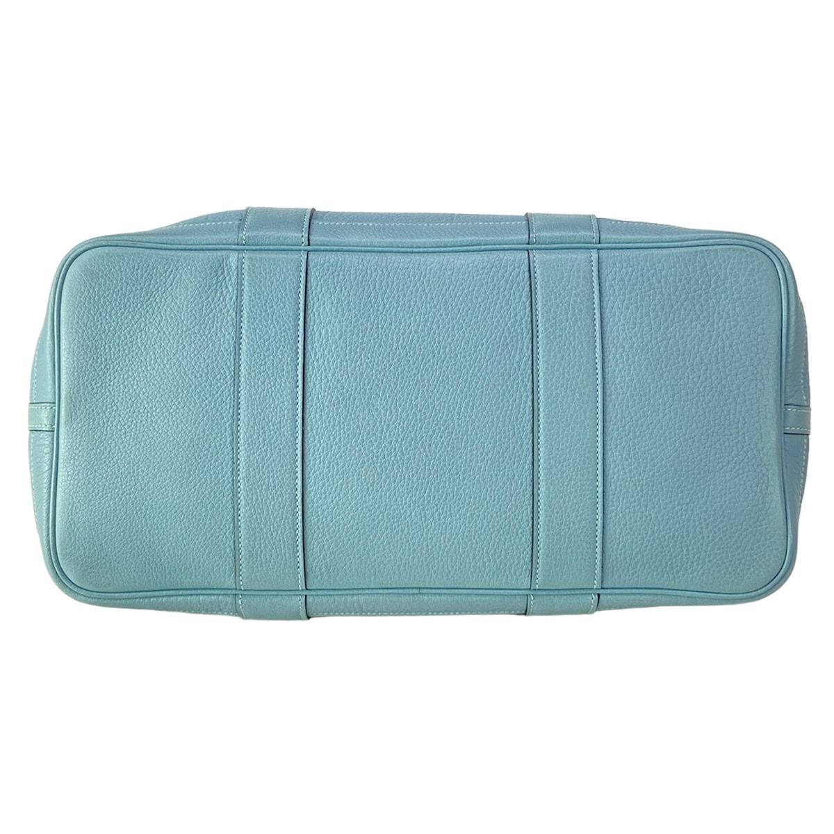 Hermes Tote Garden Party PM Ciel Silver — view 5