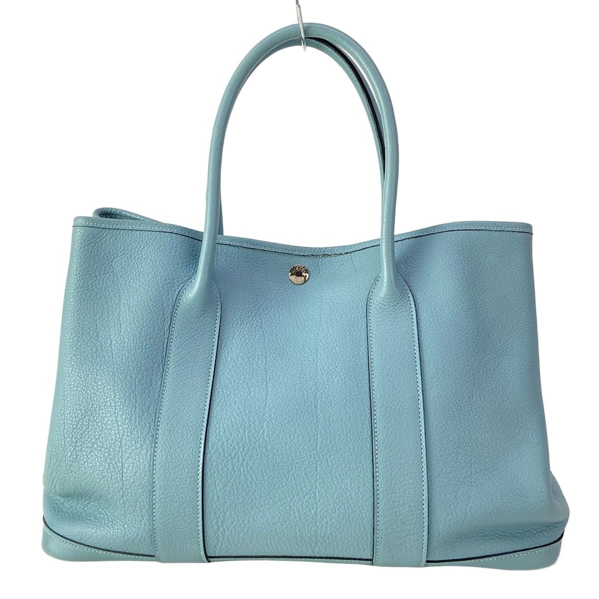Hermes Tote Garden Party PM Ciel Silver