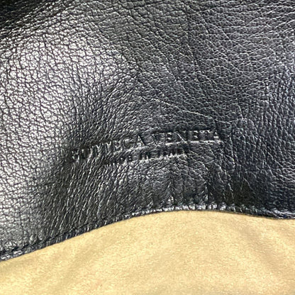 Bottega Veneta Shoulder Bag Intrecciato Black Leather — view 9