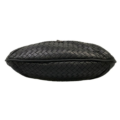 Bottega Veneta Shoulder Bag Intrecciato Black Leather — view 5
