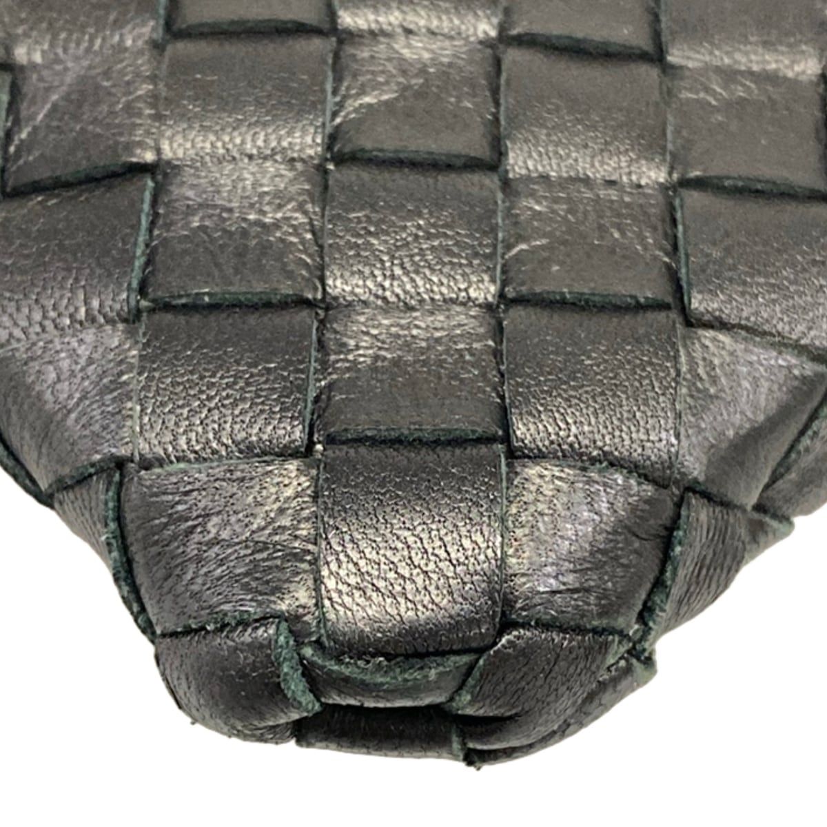 Bottega Veneta Clutch Intrecciato Black Leather — view 6