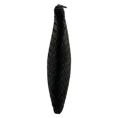 Bottega Veneta Clutch Intrecciato Black Leather — view 2