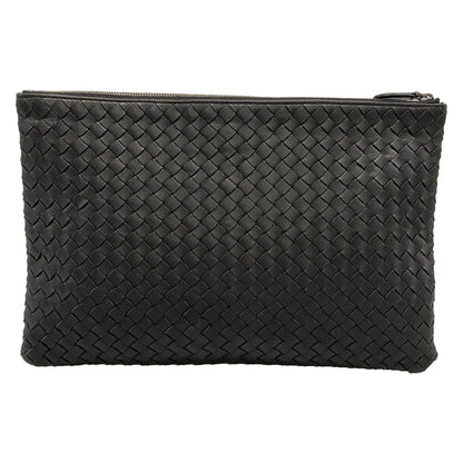 Bottega Veneta Clutch Intrecciato Black Leather — view 3