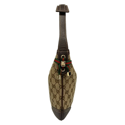 Gucci Shoulder Bag GG Pattern Prince Dark Brown Beige Multi Leather — view 2