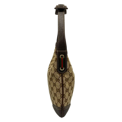 Gucci Shoulder Bag GG Pattern Prince Dark Brown Beige Multi Leather — view 4