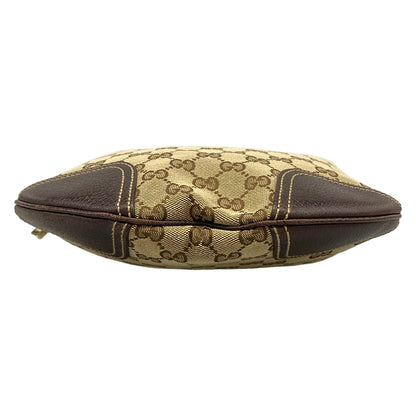 Gucci Shoulder Bag GG Pattern Prince Dark Brown Beige Multi Leather — view 5