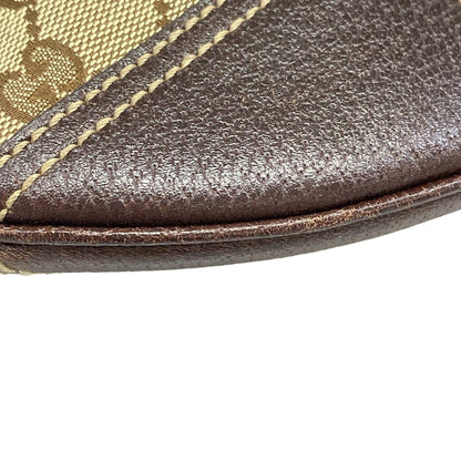 Gucci Shoulder Bag GG Pattern Prince Dark Brown Beige Multi Leather — view 6