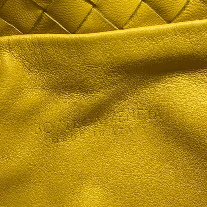 Bottega Veneta Shoulder Bag Small the Valve Intrecciato Yellow Drawstring — view 9