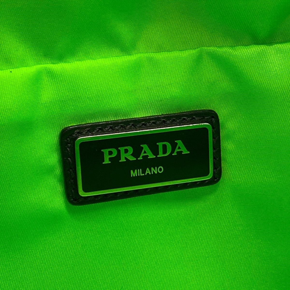 Prada Waist Pouch Black Green — view 8