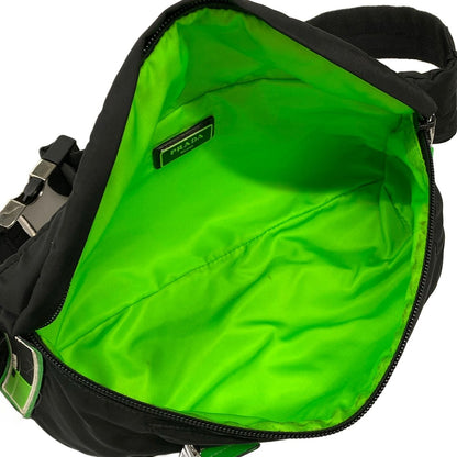 Prada Waist Pouch Black Green — view 7