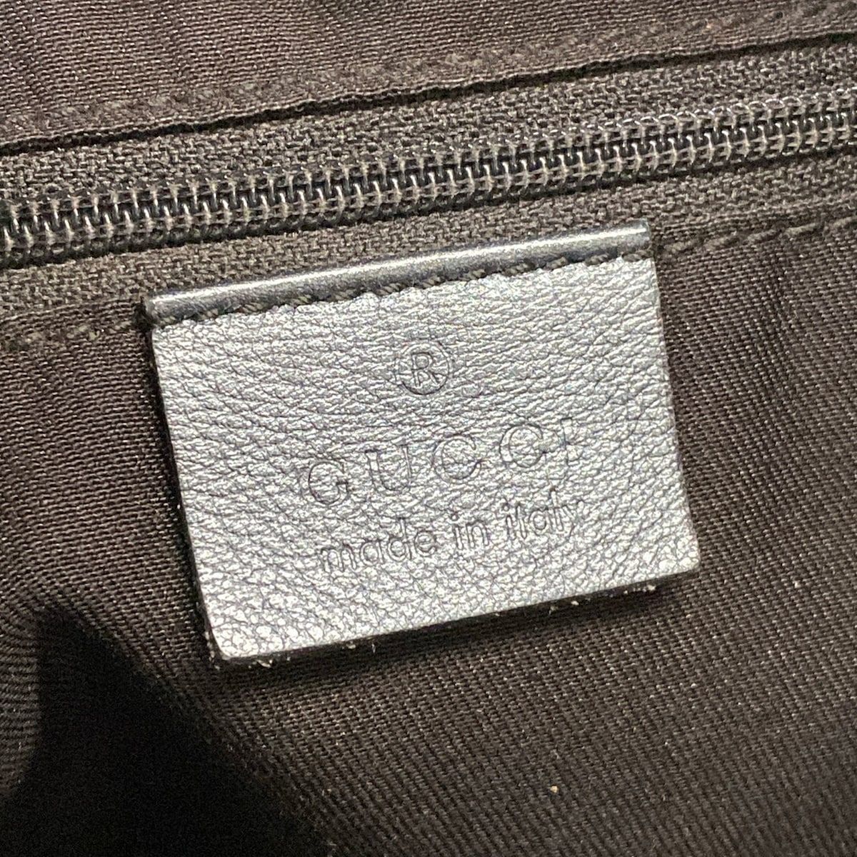 Gucci Handbag GG Pattern Dark Brown Beige Blue Leather — view 8
