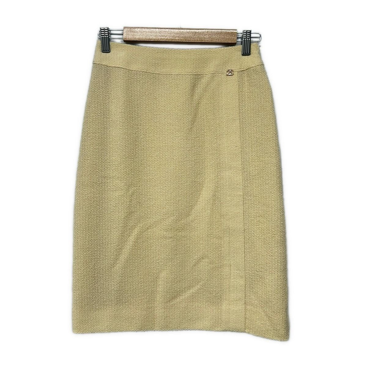 Chanel Skirt 38 M Ivory Knee Length