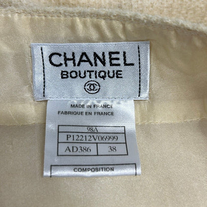 Chanel Skirt 38 M Ivory Knee Length — view 3