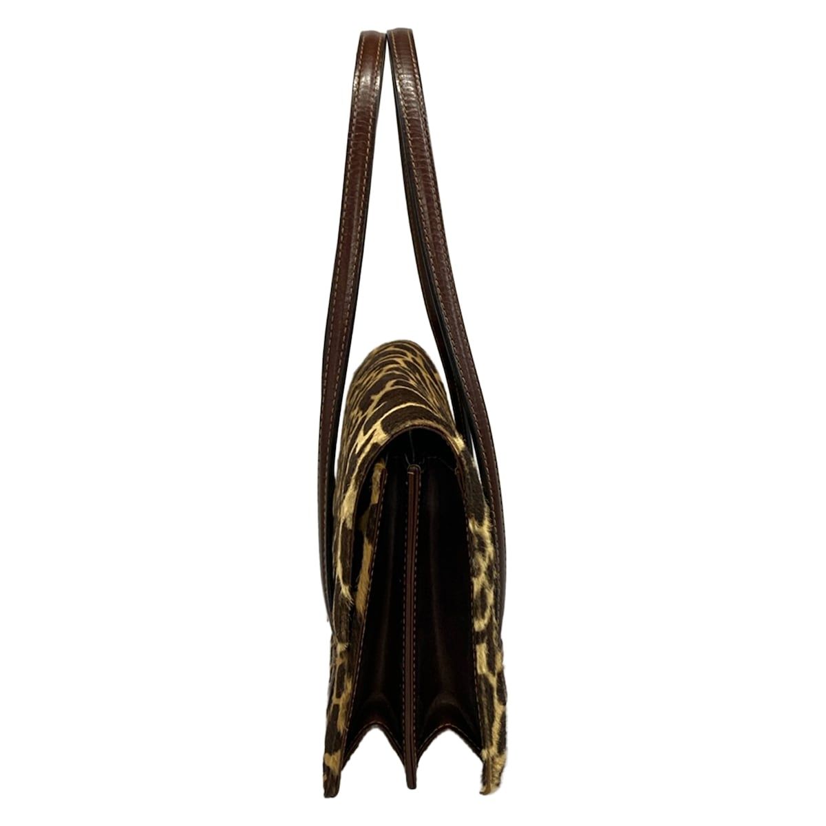 Fendi Handbag Dark Brown Light Leather — view 4