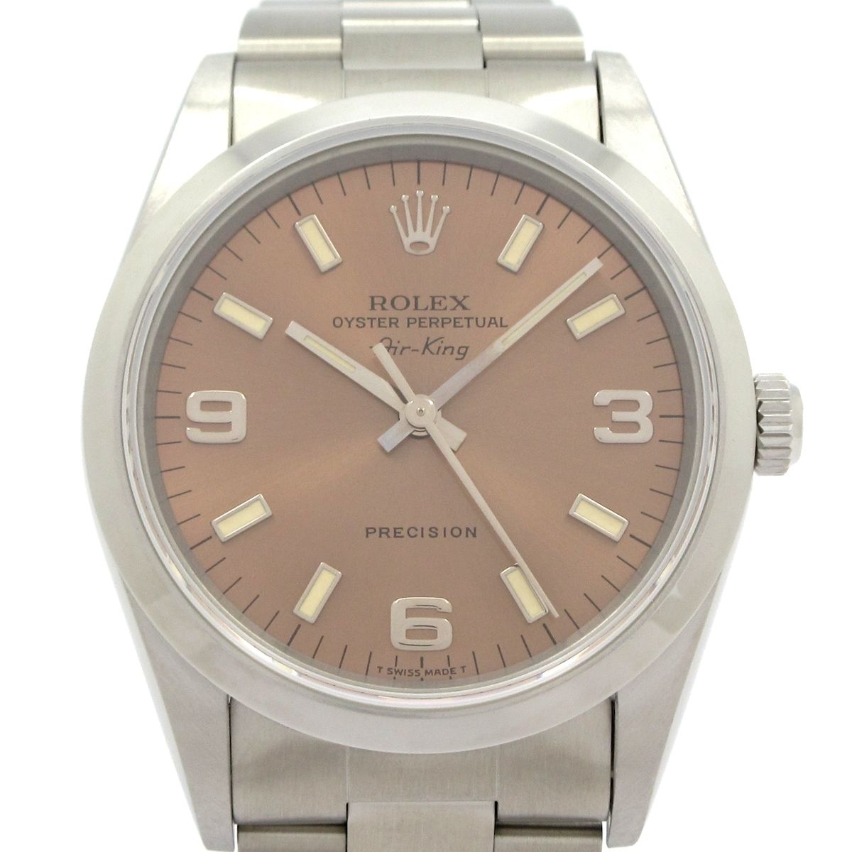 Rolex Watch Air King SS Pink