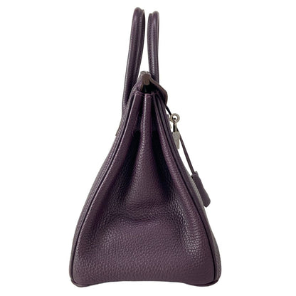 Hermes Handbag Birkin 25 Leysin Silver — view 2