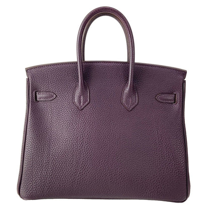 Hermes Handbag Birkin 25 Leysin Silver — view 3