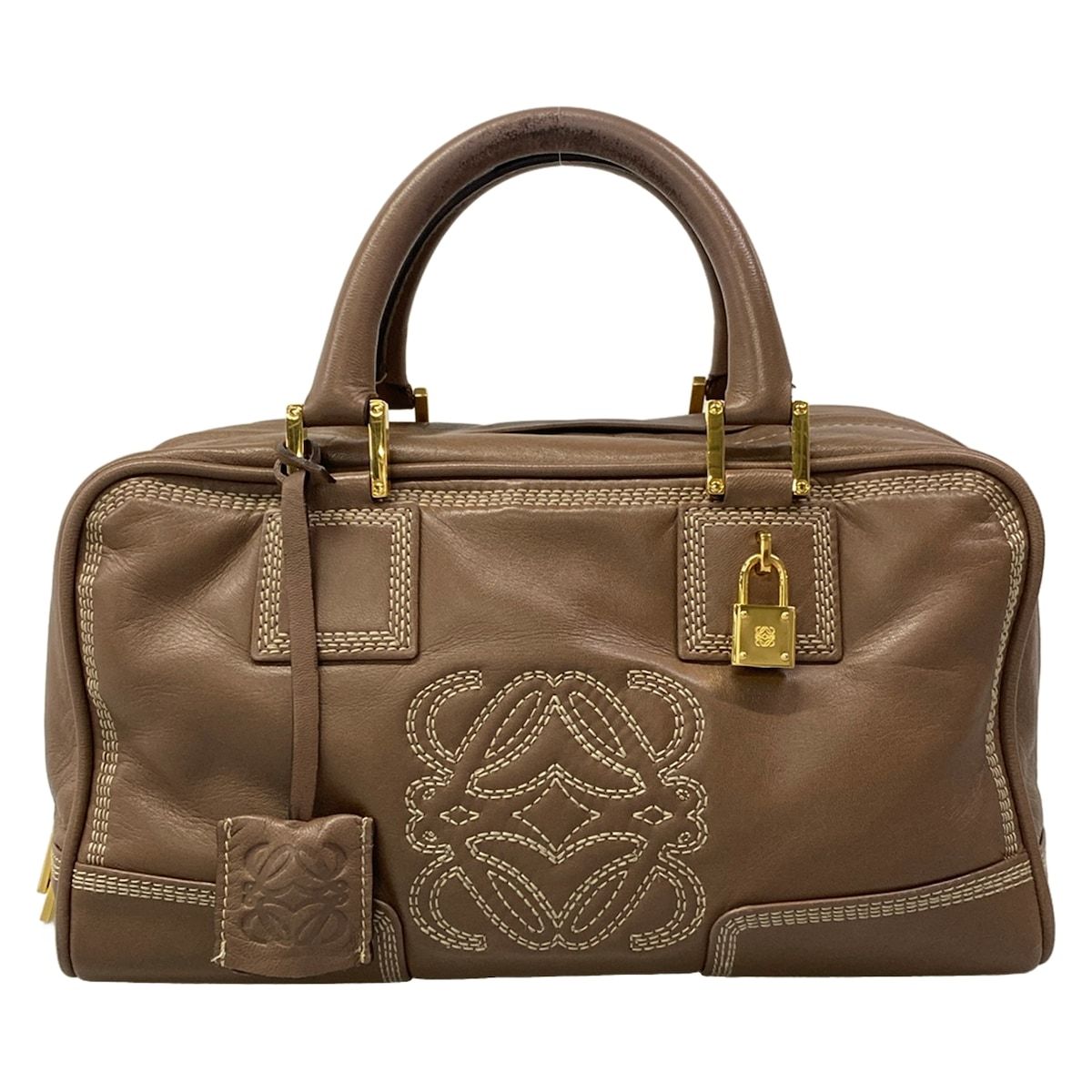 Loewe Handbag Amazona 28 Brown Leather