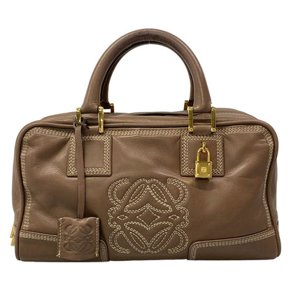 Loewe Handbag Amazona 28 Brown Leather