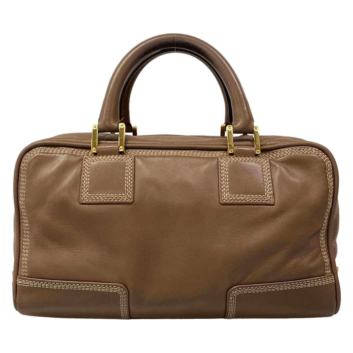 Loewe Handbag Amazona 28 Brown Leather — view 3