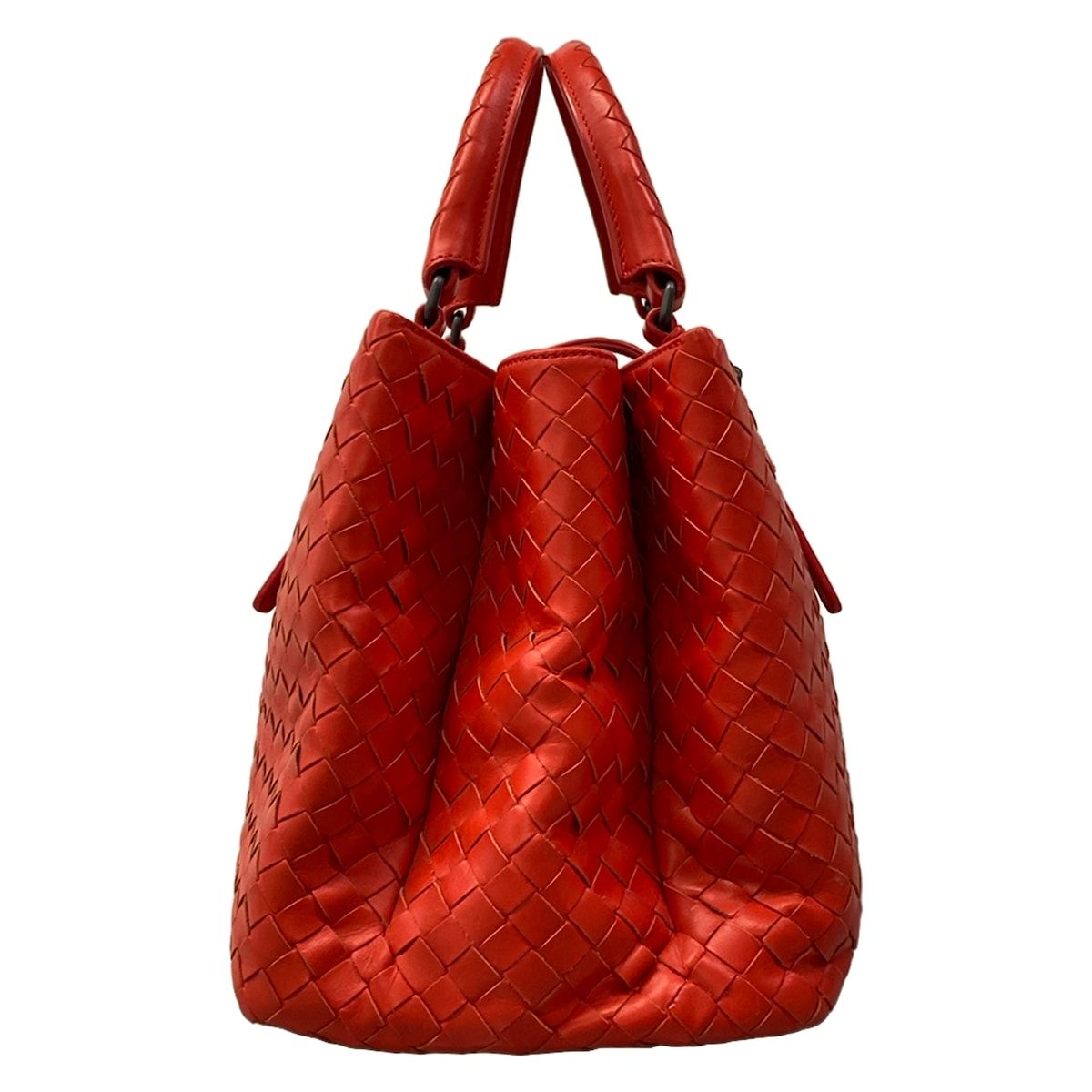Bottega Veneta Handbag Red Leather — view 4