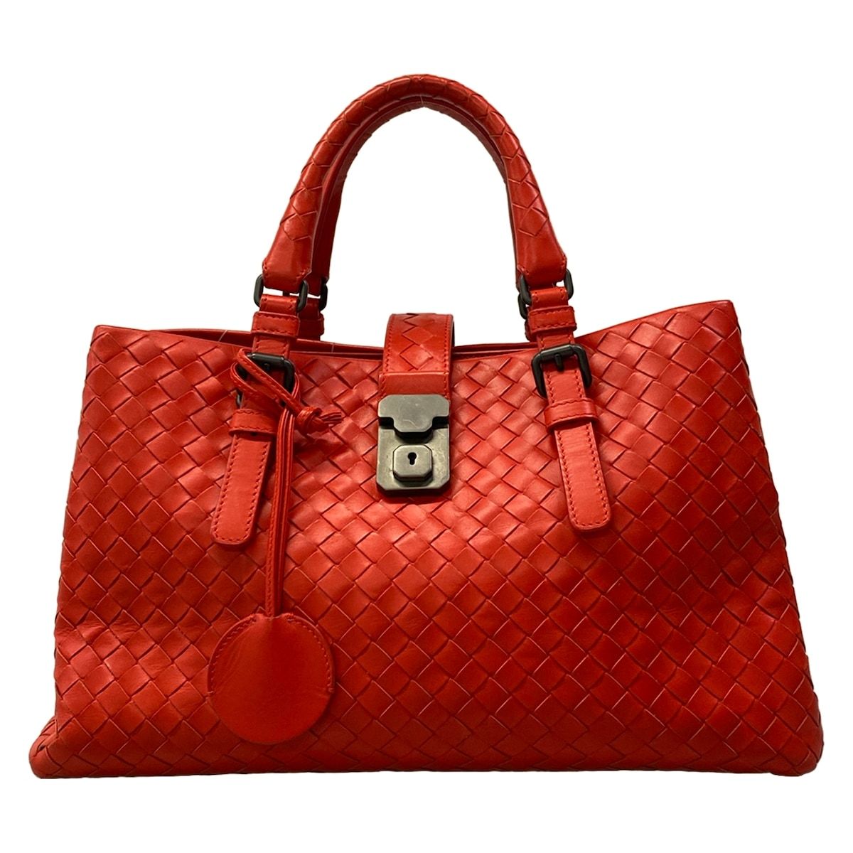 Bottega Veneta Handbag Red Leather