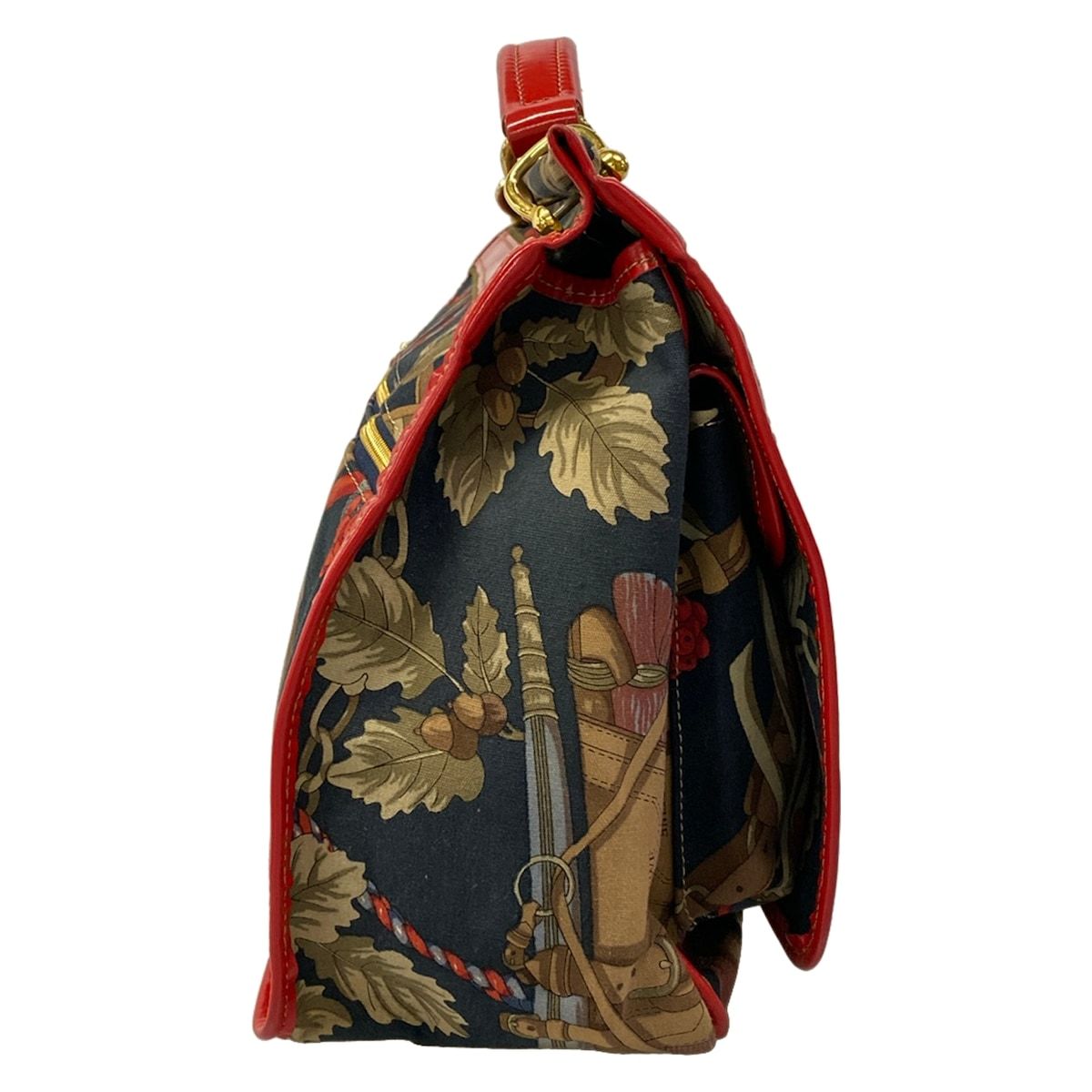 Loewe Handbag Red Navy Multi Leather — view 2