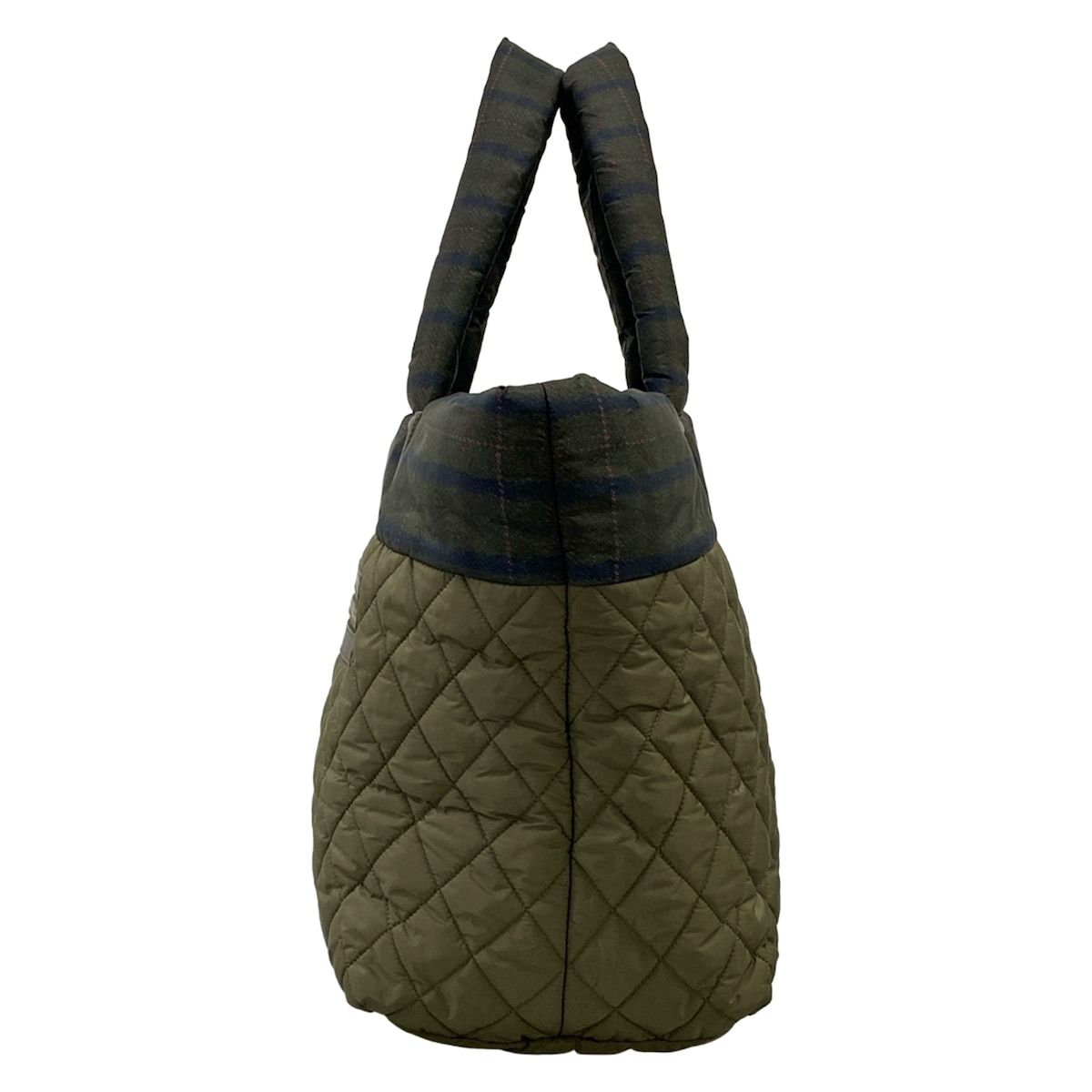 Chanel Handbag Coco Cocoon Dark Green Navy Pink Silver — view 4