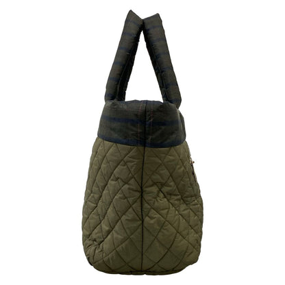 Chanel Handbag Coco Cocoon Dark Green Navy Pink Silver — view 2