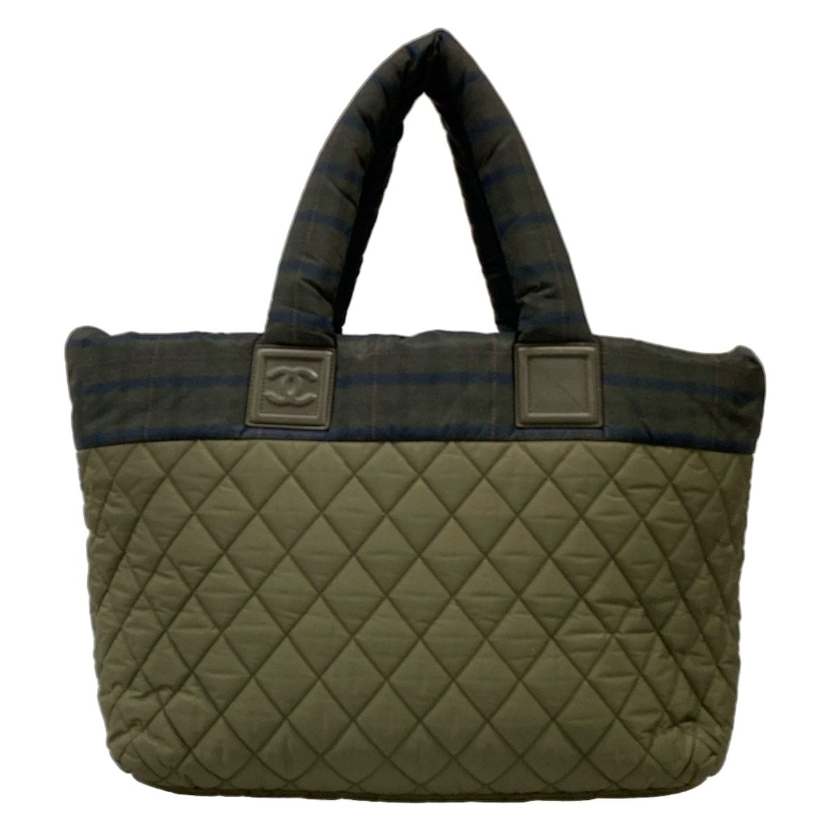 Chanel Handbag Coco Cocoon Dark Green Navy Pink Silver — view 3