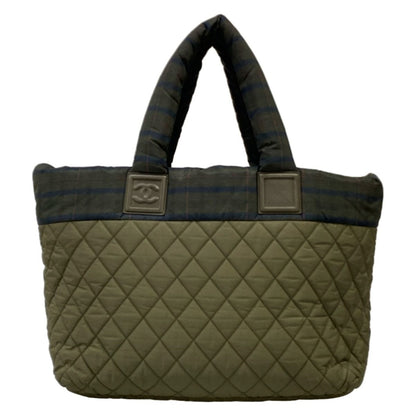 Chanel Handbag Coco Cocoon Dark Green Navy Pink Silver — view 3