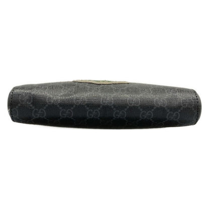 Gucci Shoulder Bag Night Courier GG Supreme Black Red Multi Leather — view 5