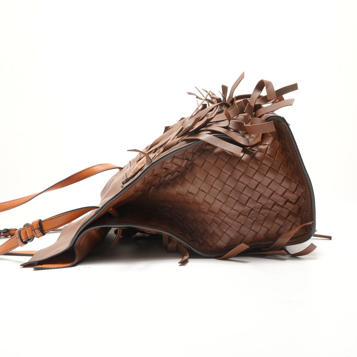 Bottega Veneta Shoulder Bag Intrecciato Fringe — view 3
